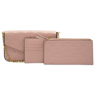 Louis Vuitton Rose Poudre Monogram Empreinte Félicie Pochette