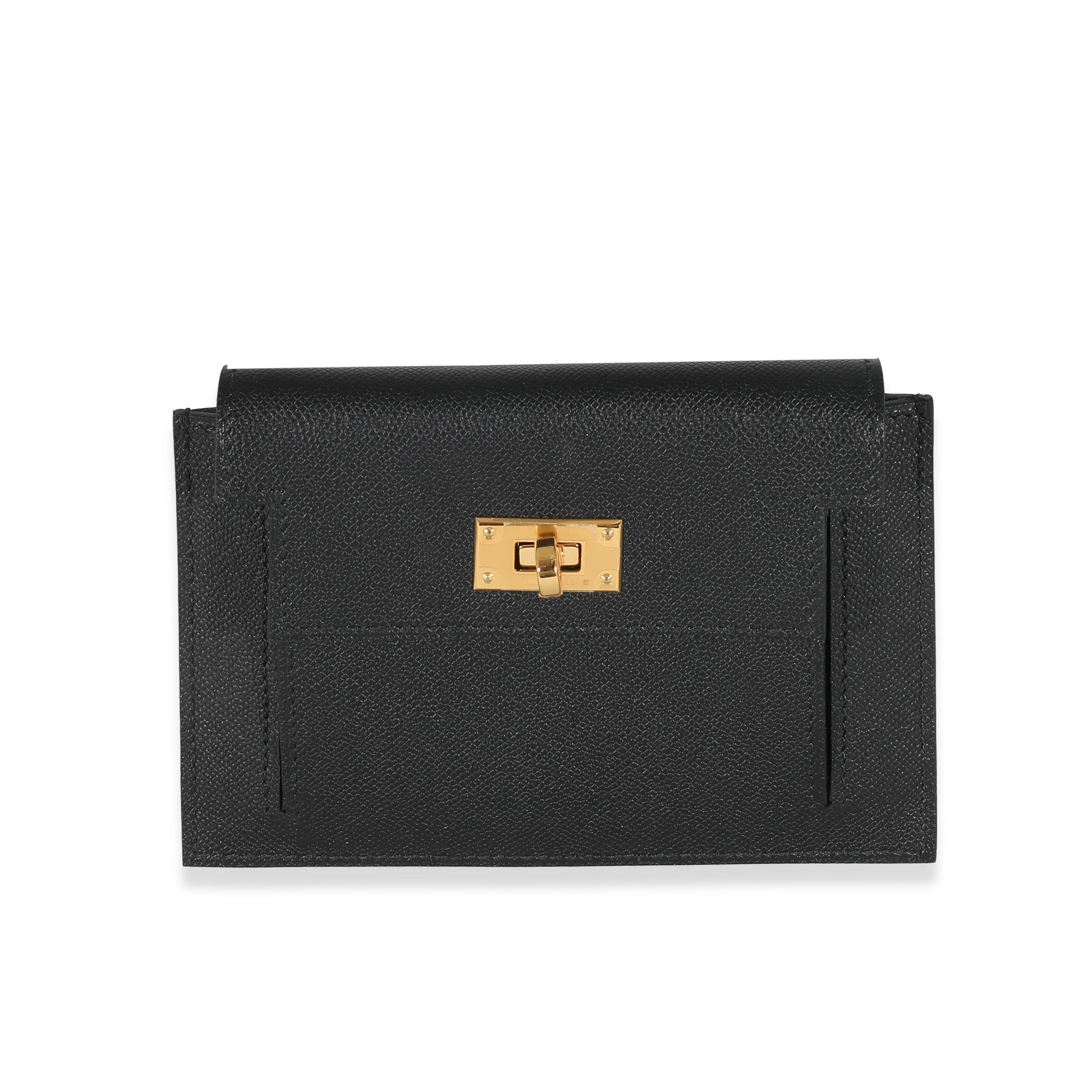 Hermes Black Epsom Kelly Pocket Compact Wallet, myGemma, DE