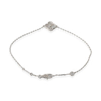 Van Cleef & Arpels Sweet Alhambra Diamond Bracelet in 18k White Gold 0.08 CTW