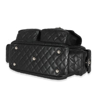 Large CHANEL 'Cambon' Reporter Bag in Pink Quilted Smooth Lambskin