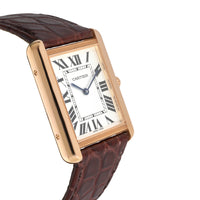 Cartier Tank Solo W5200025 Unisex Watch in 18kt Rose Gold/Stainless Steel