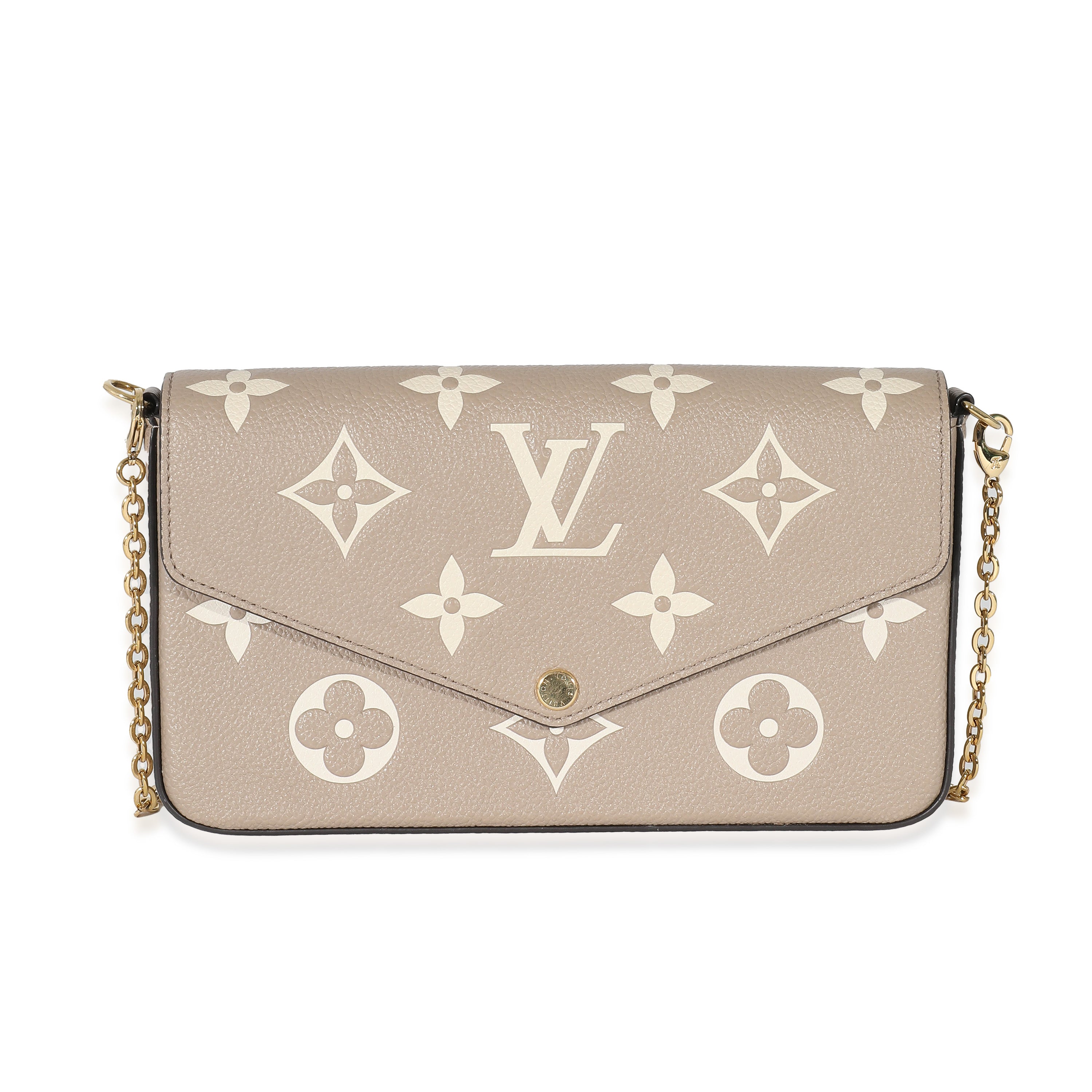 Louis Vuitton Pochette Felicie Monogram Empreinte Tourterelle for Women
