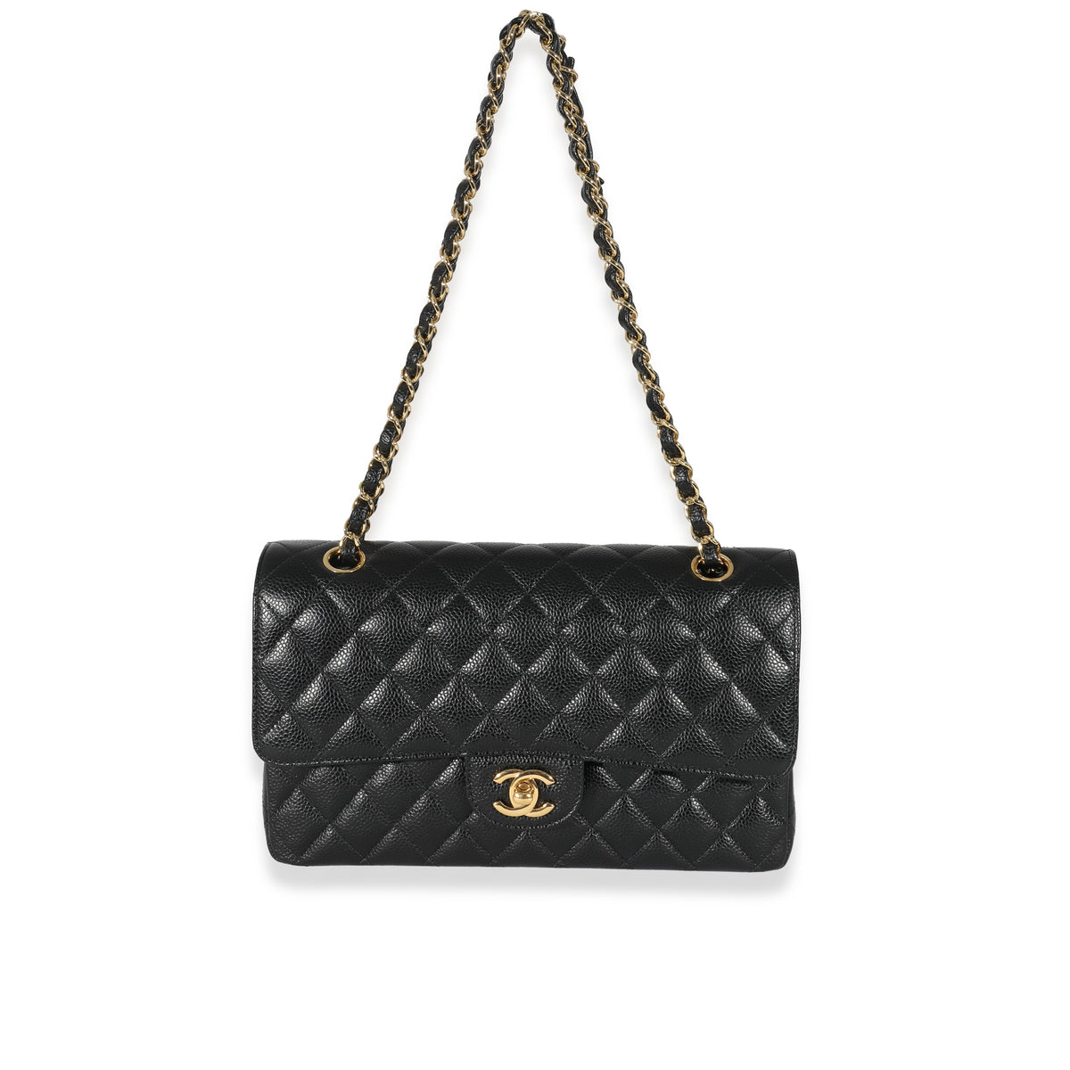 quilted chanel flap bag caviar
