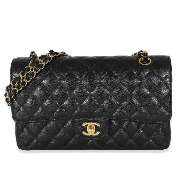 Chanel Black Caviar Medium Classic Double Flap Bag, myGemma