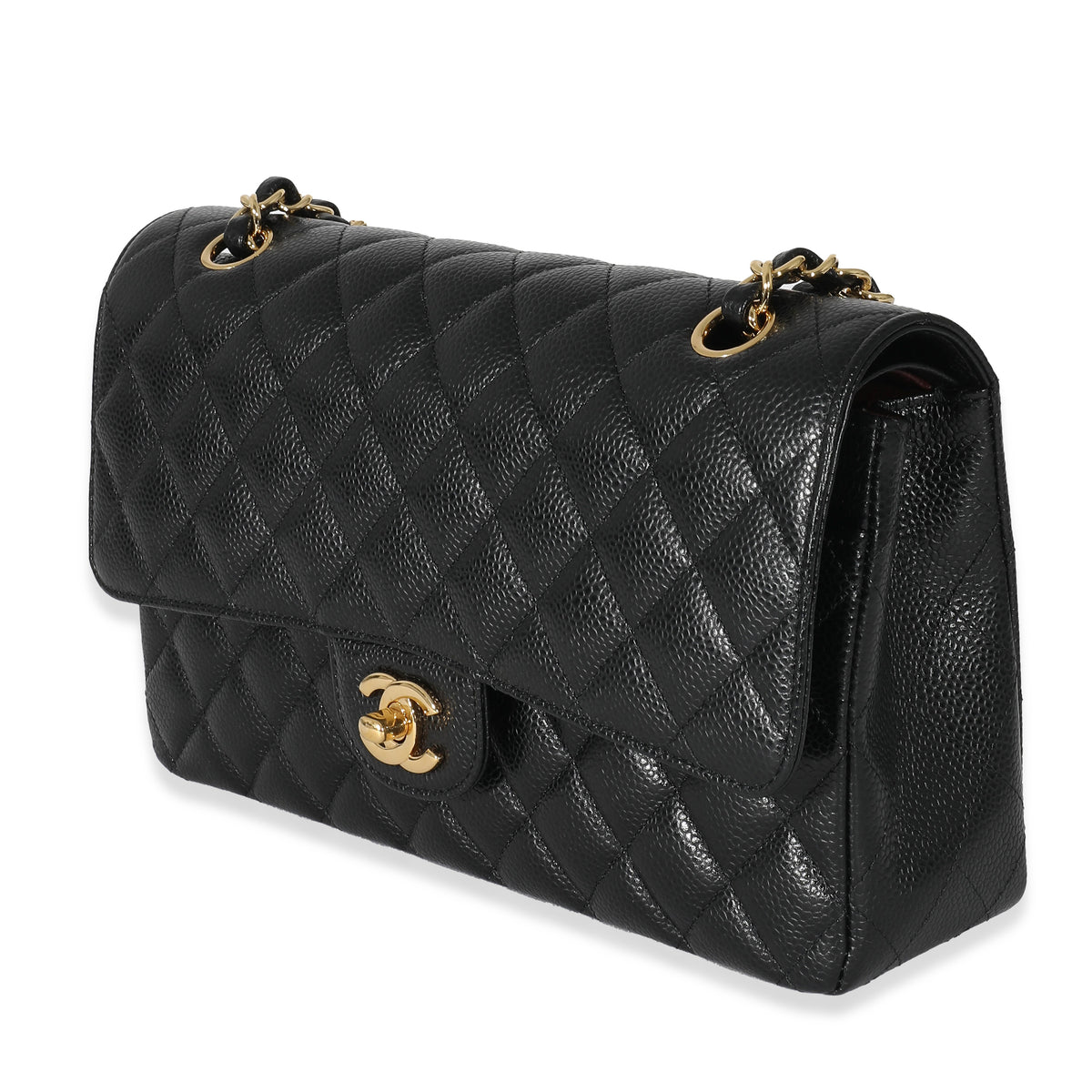 Chanel Black Caviar Medium Classic Double Flap Bag