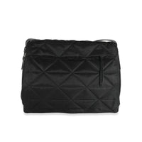 Prada Black Re-Nylon Logo Plaque Messenger