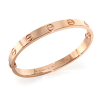 Cartier Love Bracelet in 18K Rose Gold, Size 15