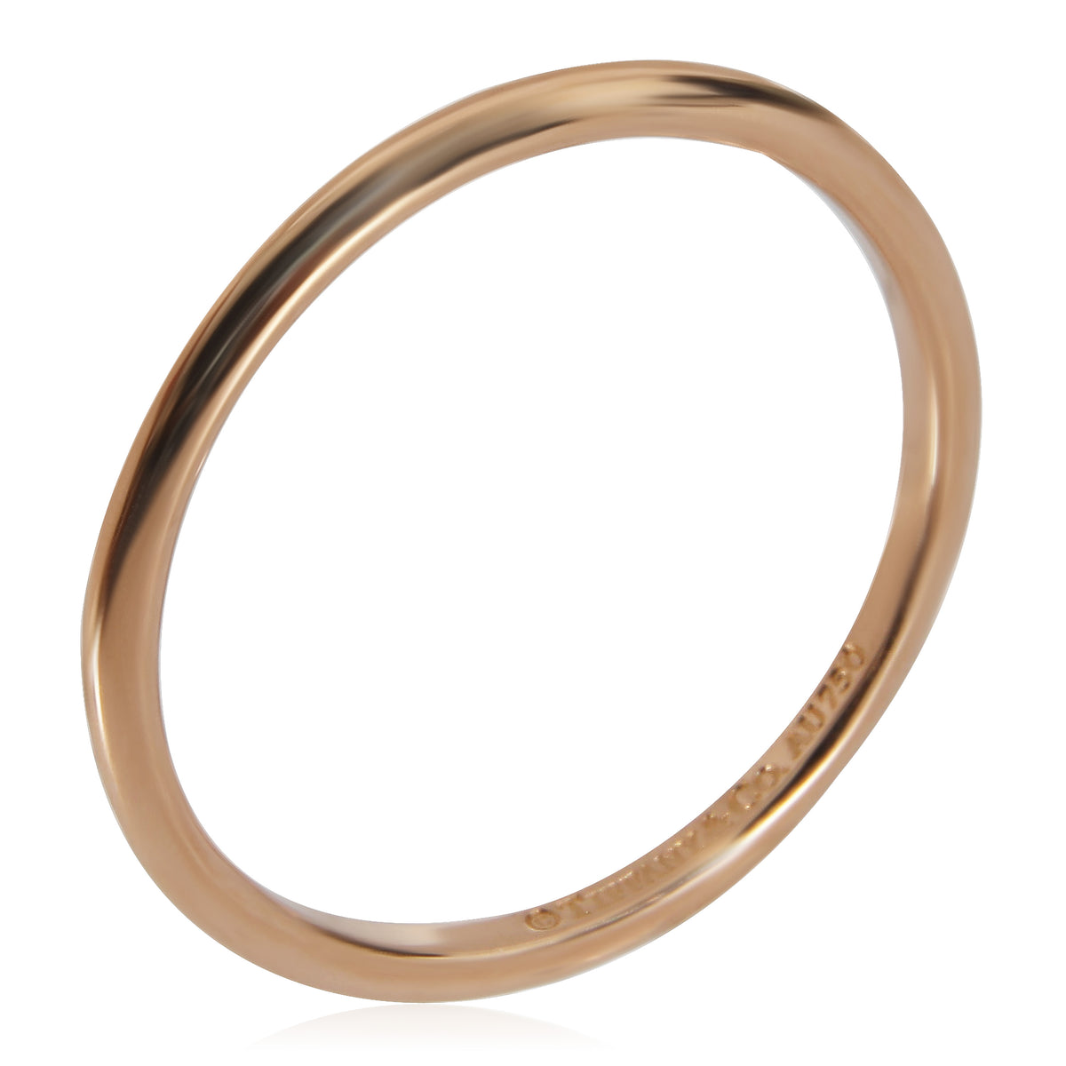 Tiffany & Co. Plain Wedding Band in 18k Rose Gold