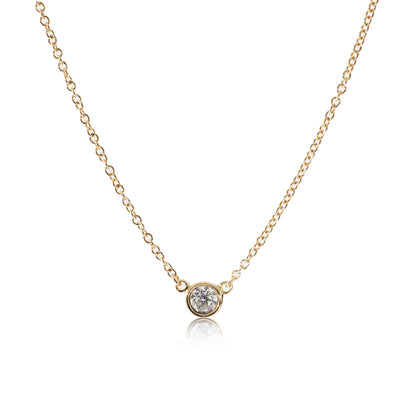 Tiffany & Co. Elsa Peretti Diamond By the Yard Necklace in 18k Gold 0.12 CTW