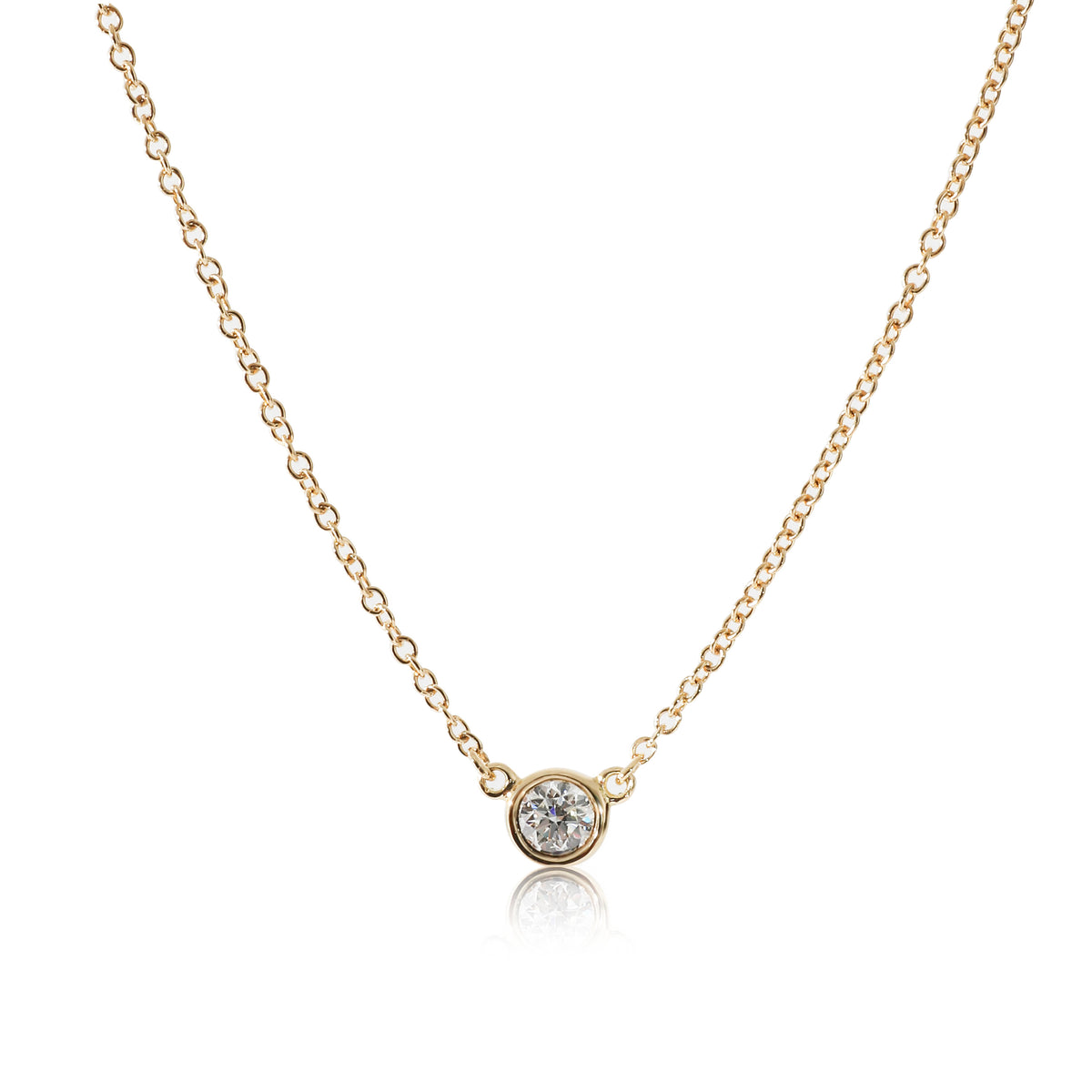 Tiffany & Co. Elsa Peretti Diamond By The Yard Necklace In 18k Gold 0. ...