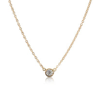 Tiffany & Co. Elsa Peretti Diamond By the Yard Necklace in 18k Gold 0.12 CTW