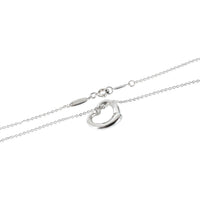 Tiffany & Co. Elsa Peretti Open Heart Pendant in Sterling Silver 0.04 CTW