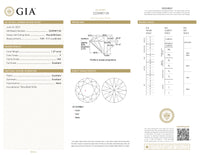 GIA Certified 1.37 Ct Round cut F VS2 Loose Diamond