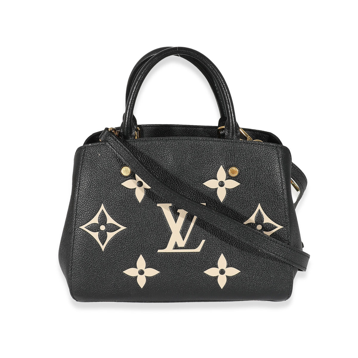 Louis Vuitton Black Beige Monogram Empreinte Montaigne BB, myGemma, NL