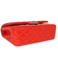 Chanel Red Patent Jumbo Classic Double Flap Bag