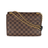 Louis Vuitton Black Taurillon Damier Ebene Canvas Vavin PM