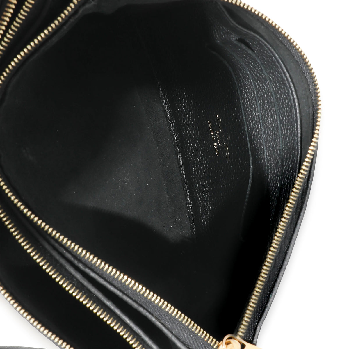 Louis Vuitton Black & Beige Monogram Empreinte Double Zip Pochette, myGemma, CA
