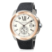 Cartier Calibre de Cartier W7100039 Mens Watch in 18kt Stainless Steel/Rose Gol