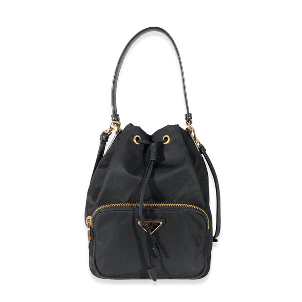 Prada Black Tessuto Nylon Pochette, myGemma