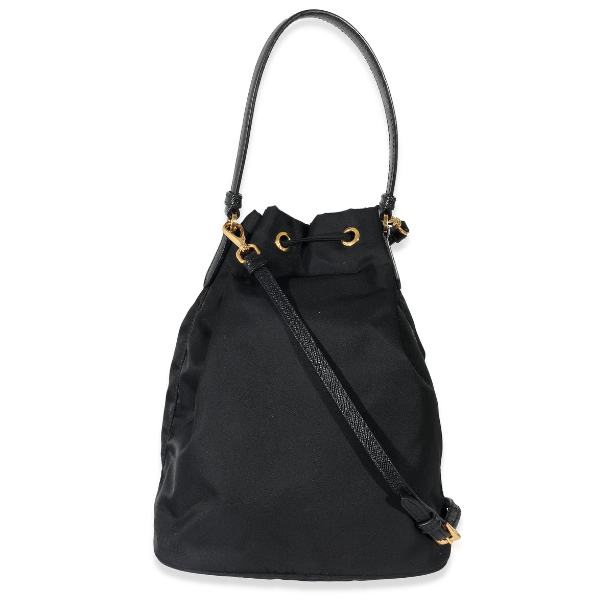 Prada Black Re-Nylon Duet Bucket Bag