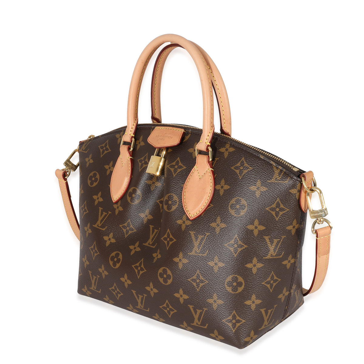 Louis Vuitton BOETIE PM Monogram Brown Canvas Hobo Tote Bag Pre