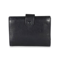 Chanel Vintage Navy Lambskin CC Bi-Fold Compact Wallet