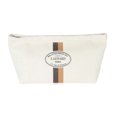 Goyard Beige Linen Cotton Nécessaire Organizer Pouch