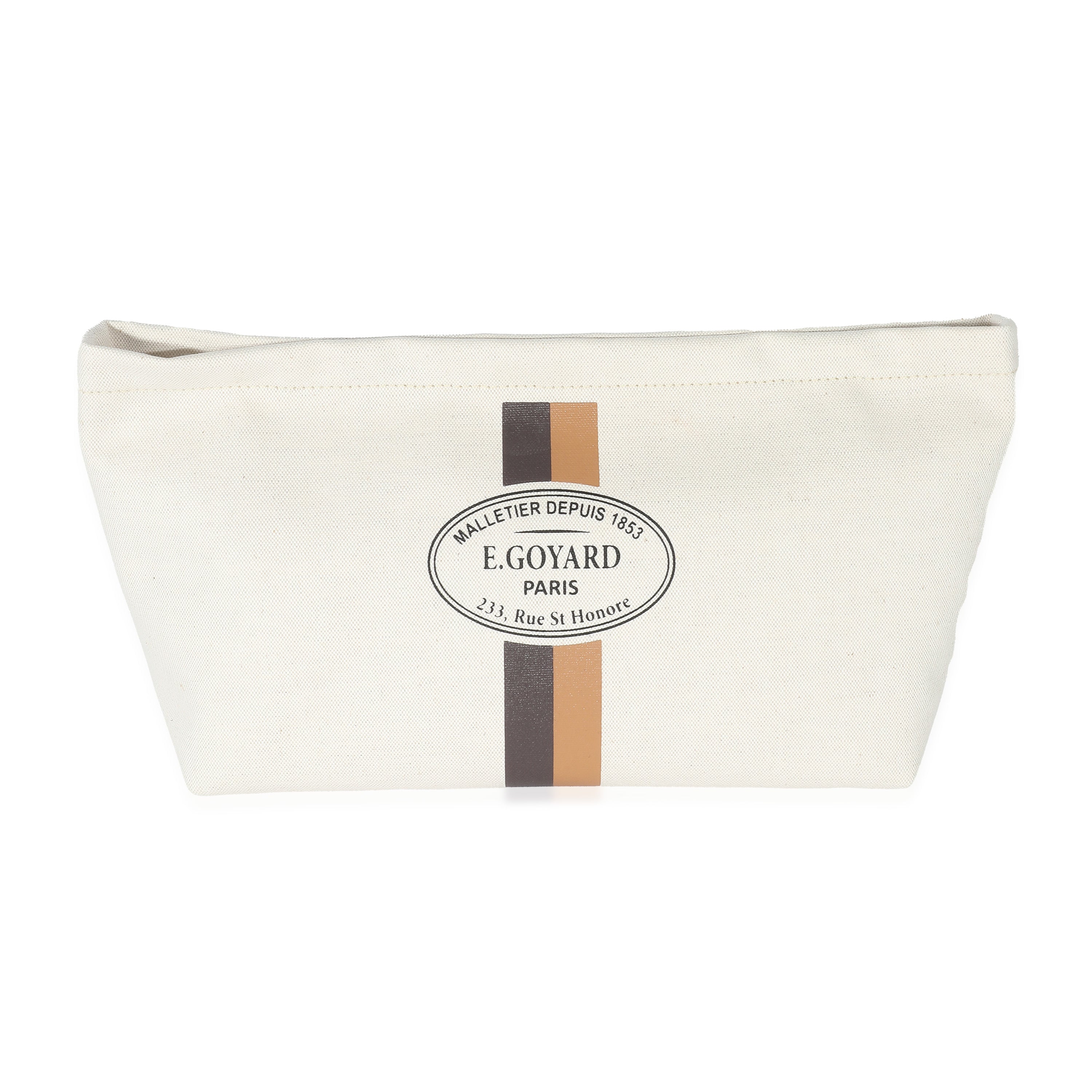 Goyard Beige Linen Cotton Nécessaire Organizer Pouch - Other | Pre-owned & Certified | used Second Hand | Unisex