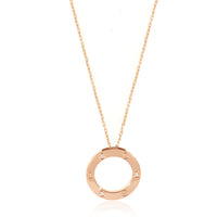 Cartier Love Diamond Necklace in 18k Rose Gold