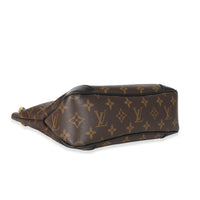 Louis Vuitton Black Leather Monogram Canvas Odeon PM