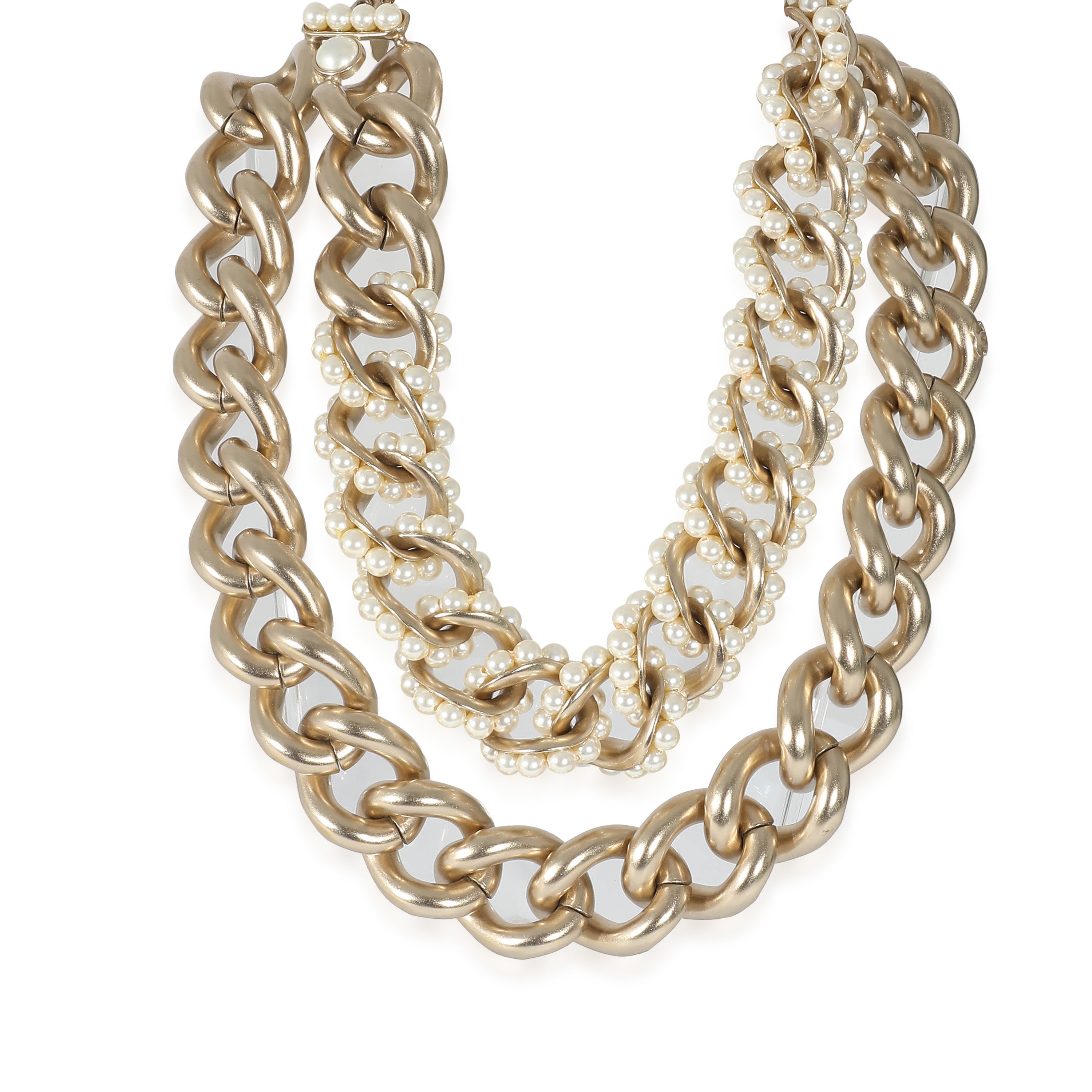 Chanel Fall 2013 Faux Pearl Double Necklace · INTO