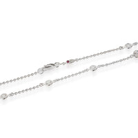 Roberto Coin Diamond By The Inch 30 Stations Necklace in 18k White Gold 3 CTW