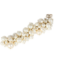 Chanel 2013 Gold Plated Large Faux Pearl Cluster Bracelet