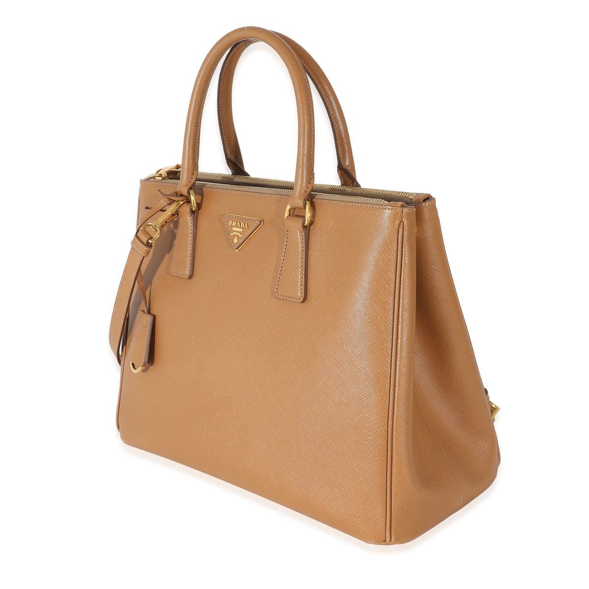 Prada Medium Galleria Saffiano Leather Bag in Orange