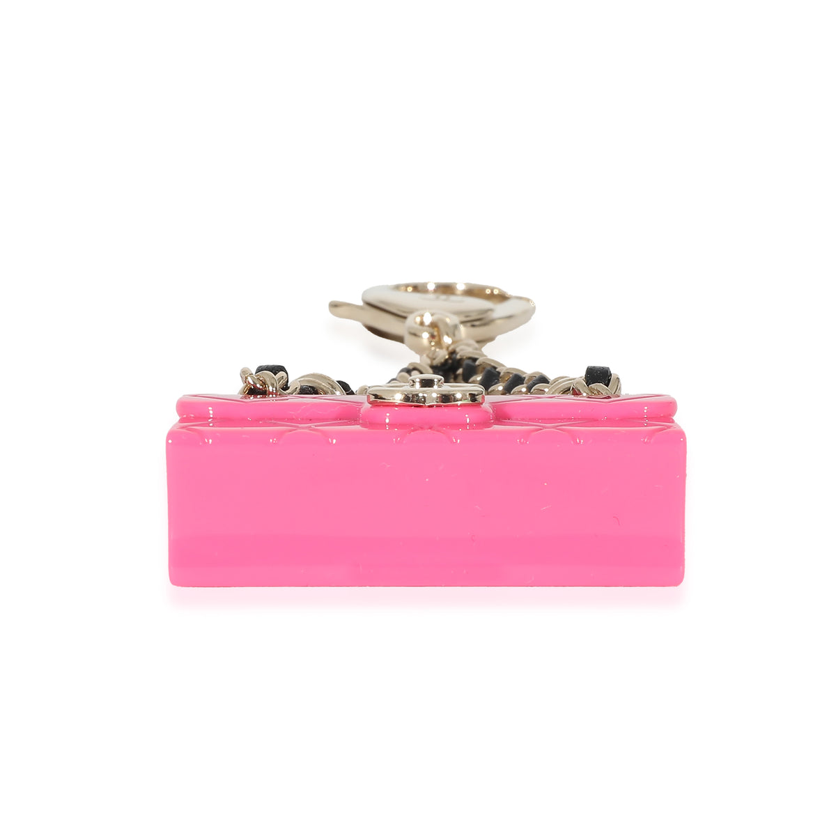 Chanel Pink Resin Icon Bag Charm