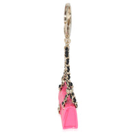 Chanel Pink Resin Icon Bag Charm