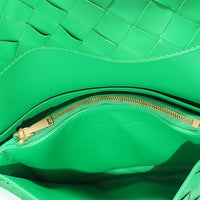 Bottega Veneta Parakeet Intrecciato Leather Wallet On Strap