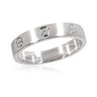 Cartier Love Diamond Band in 18k White Gold 0.02 CTW