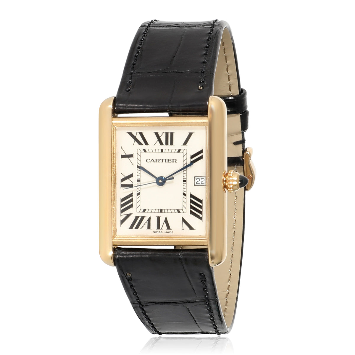 Cartier Tank Louis Cartier W159756 Unisex Watch in 18k Yellow Gold