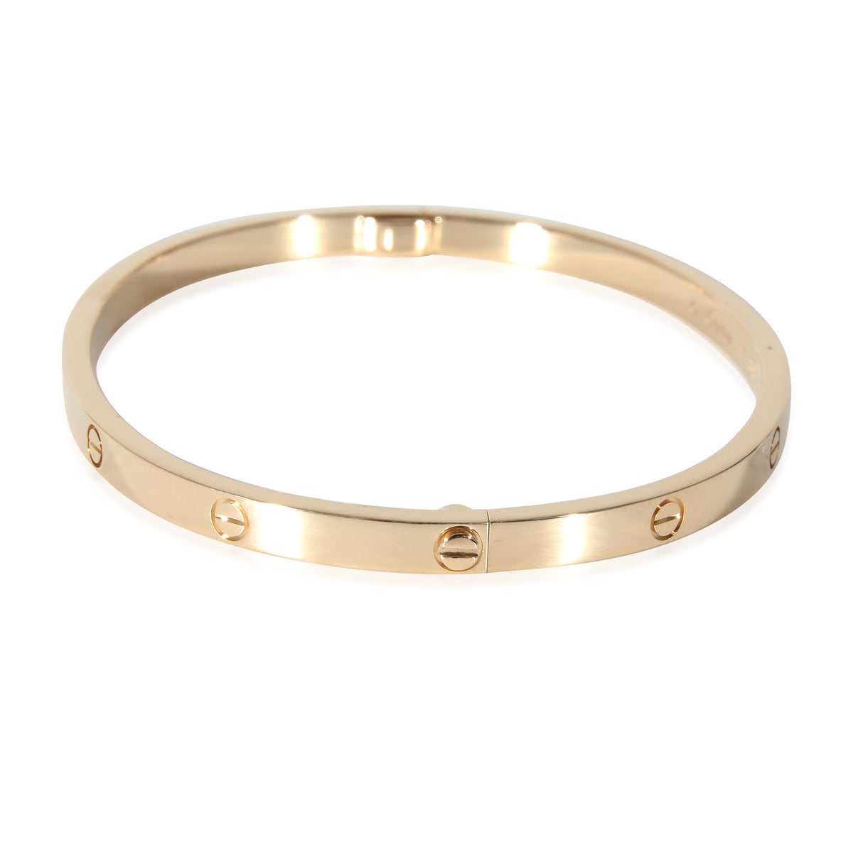 18K Yellow Gold Cartier Love Bracelet Small Model Size 16