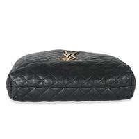 Saint Laurent Black Quilted Lambskin ICare Maxi Shopping Bag