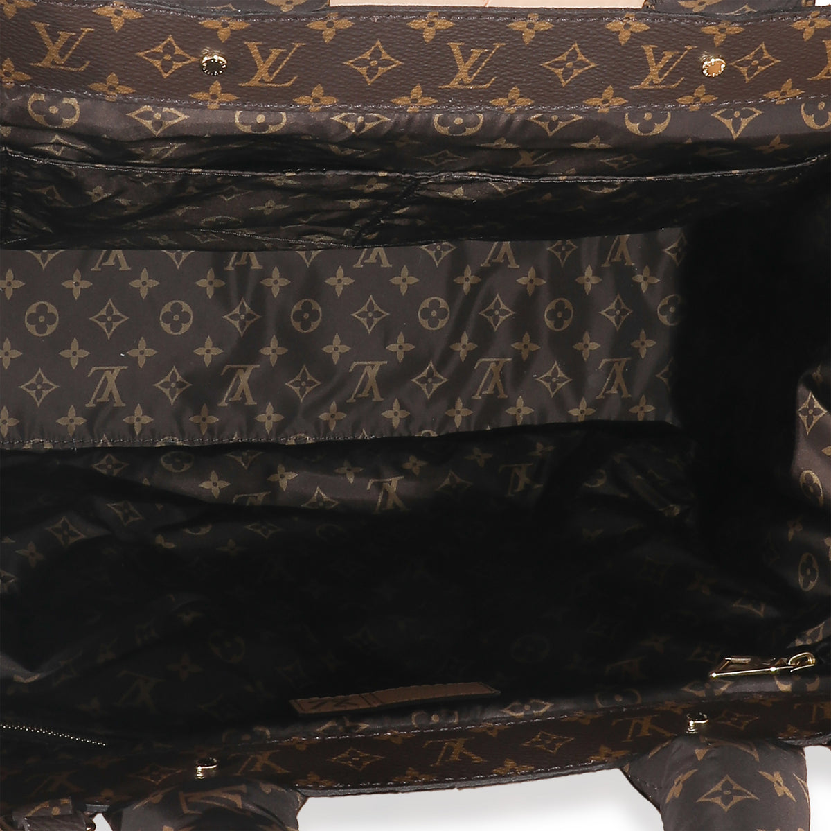 Louis Vuitton Black Nylon Monogram Pillow OnTheGo GM Tote Bag