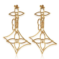 Louis Vuitton LV Twiggy Earrings Golden Brass