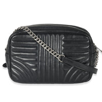 Prada Nero Soft Calfskin Impunture Diagramme Crossbody Bag