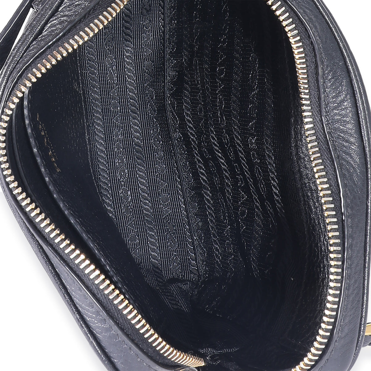 Prada Black Vitello Daino Convertible Belt Bag