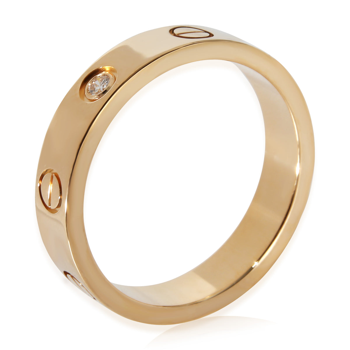 Cartier Love One Diamond Ring in 18K Yellow Gold 0.02 ctw