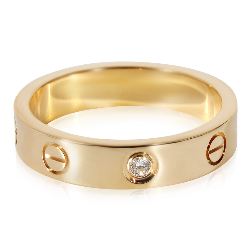 Cartier Love One Diamond Ring in 18K Yellow Gold 0.02 ctw
