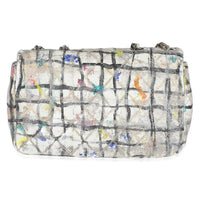 Chanel Multicolor Hand Painted Calfskin Graffiti Mini Flap Bag