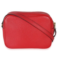 Gucci Red Pebbled Leather Soho Disco