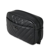 Chanel So Black Chevron Quilted Leather Reissue Mini Camera Bag